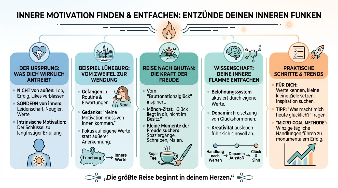 Infografik Finde deine innere Motivation jetzt!
