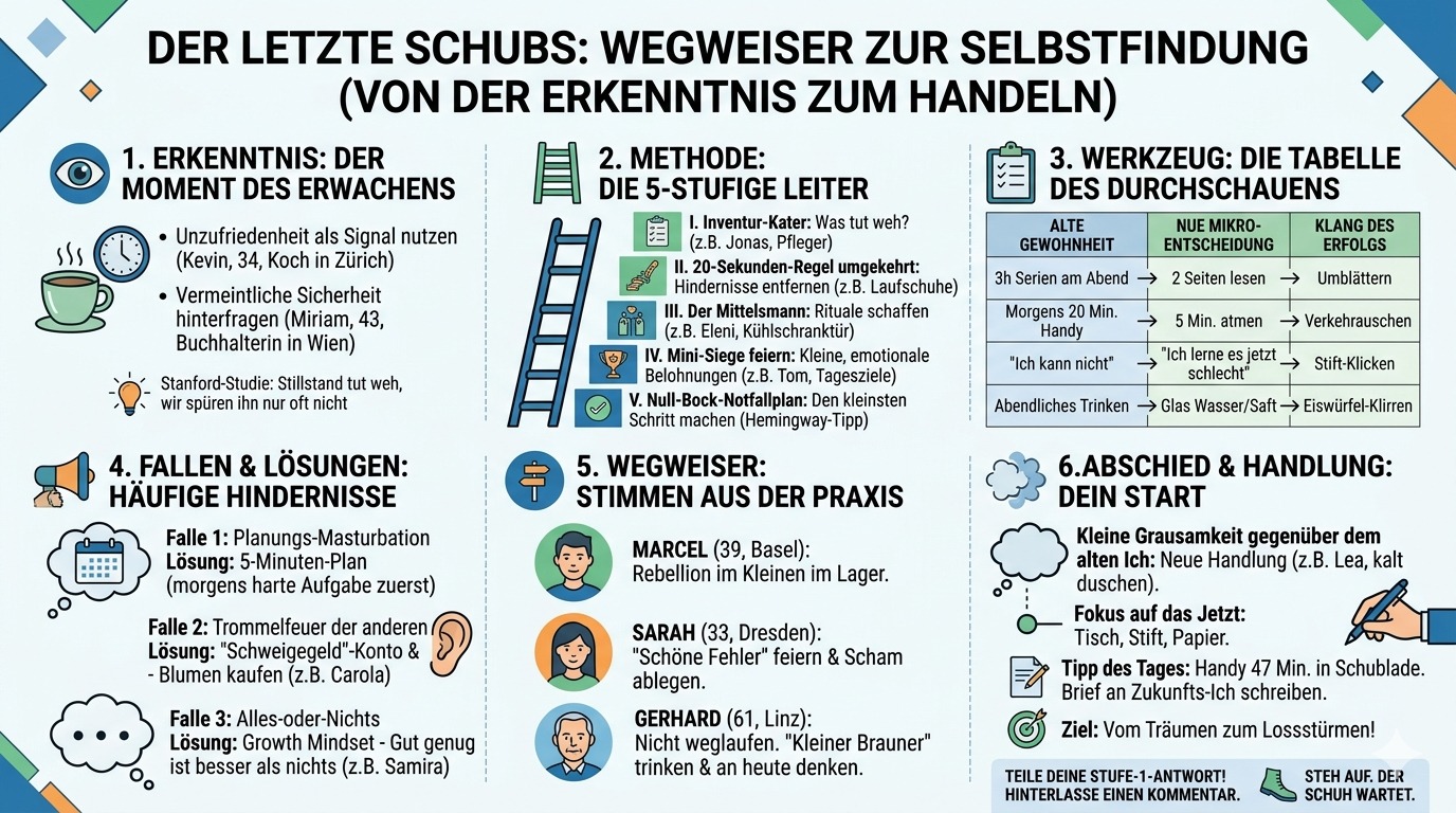 Infografik Gib dir selbst den letzten Schubs