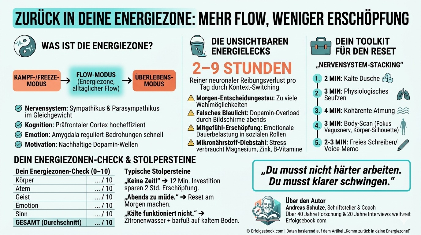 Infografik Komm zurück in deine Energiezone!
