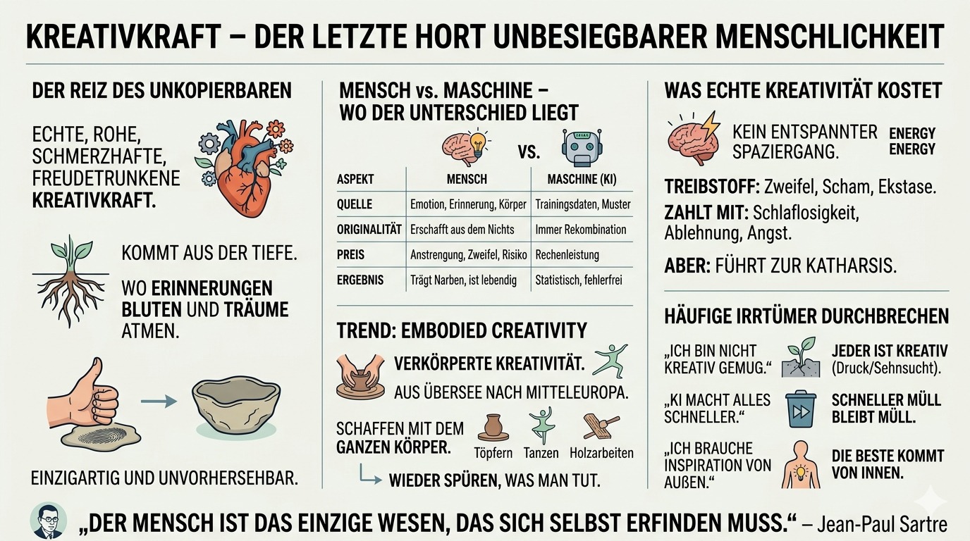 Infografik Kreativkraft – der letzte Hort unbesiegbarer Menschlichkeit