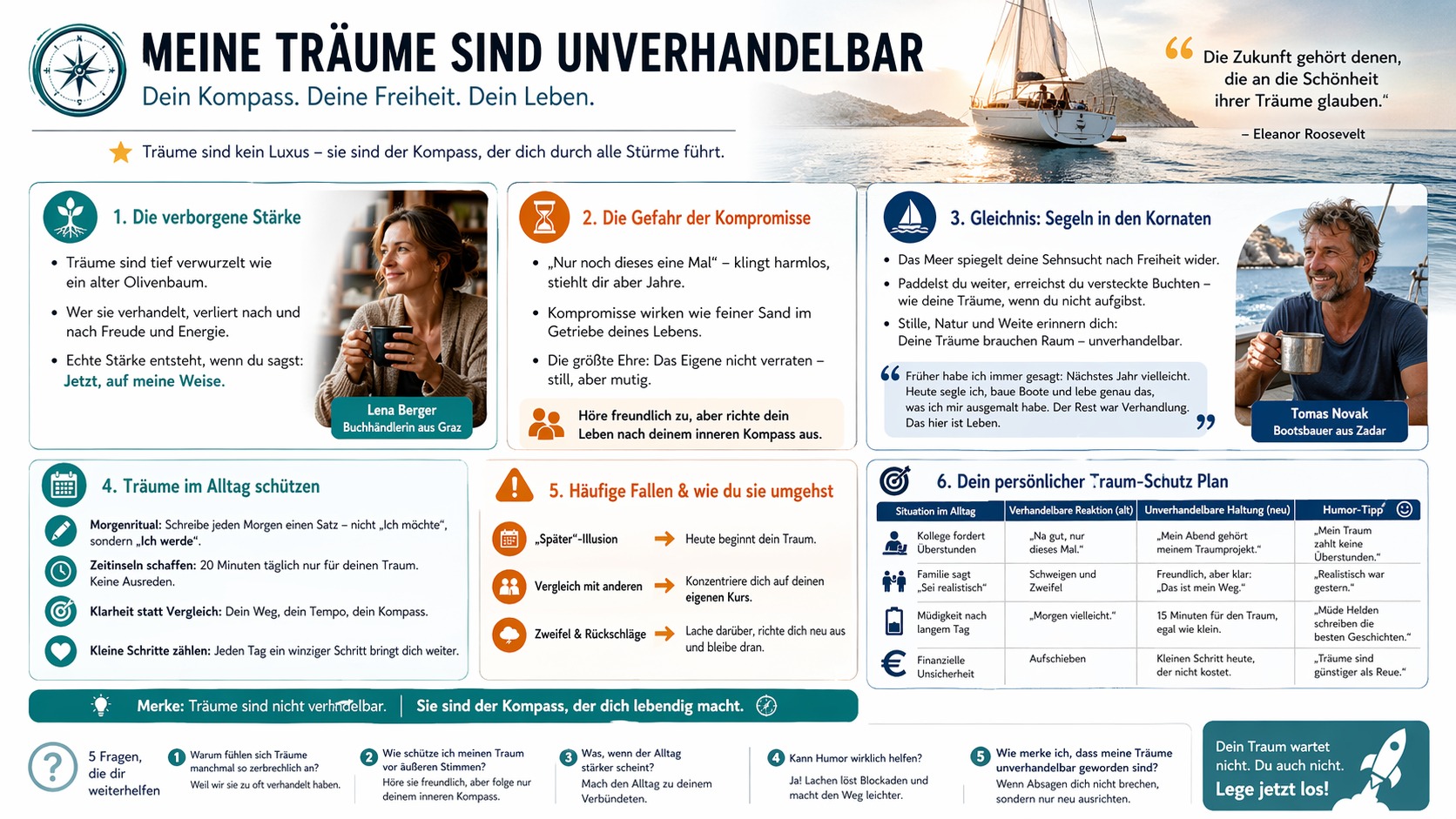 Infografik Meine Träume sind unverhandelbar