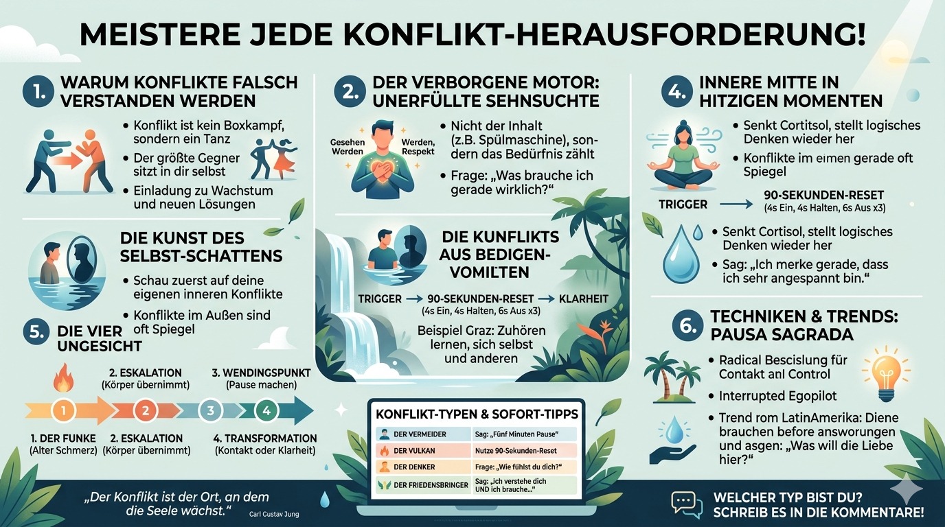 Infografik Meistere jede Konflikt Herausforderung! Infografik Meistere jede Konflikt Herausforderung!