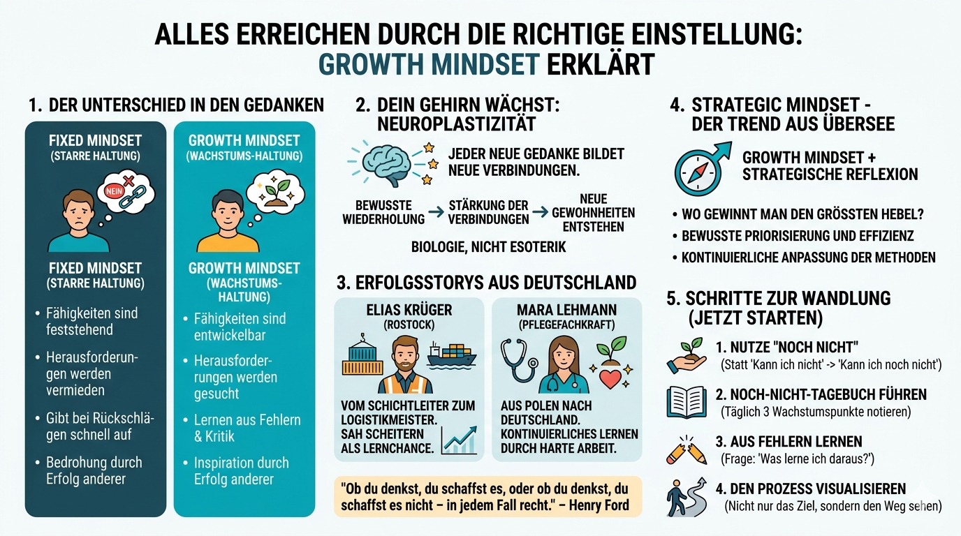 Infografik Mit der richtigen Einstellung alles erreichen