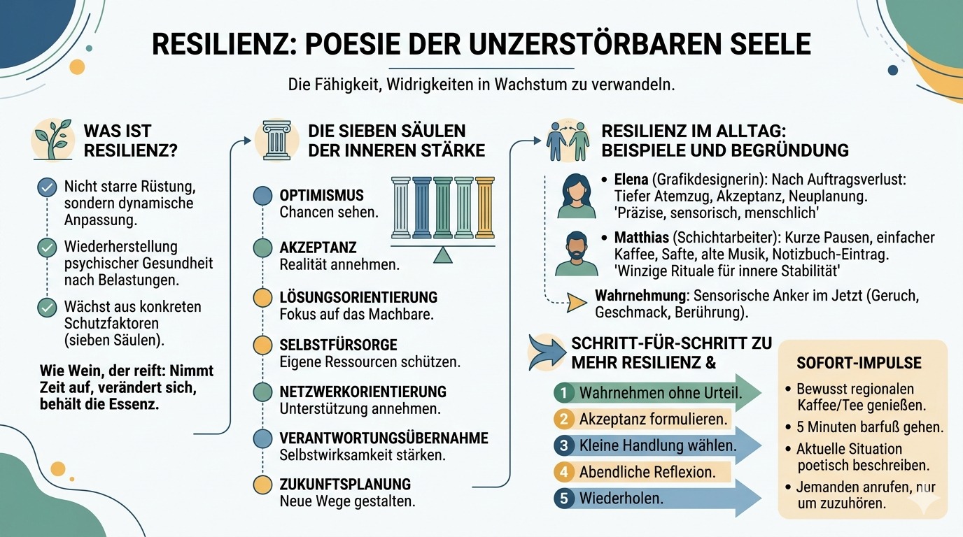 Infografik Resilienz als Poesie der unzerstörbaren Seele 