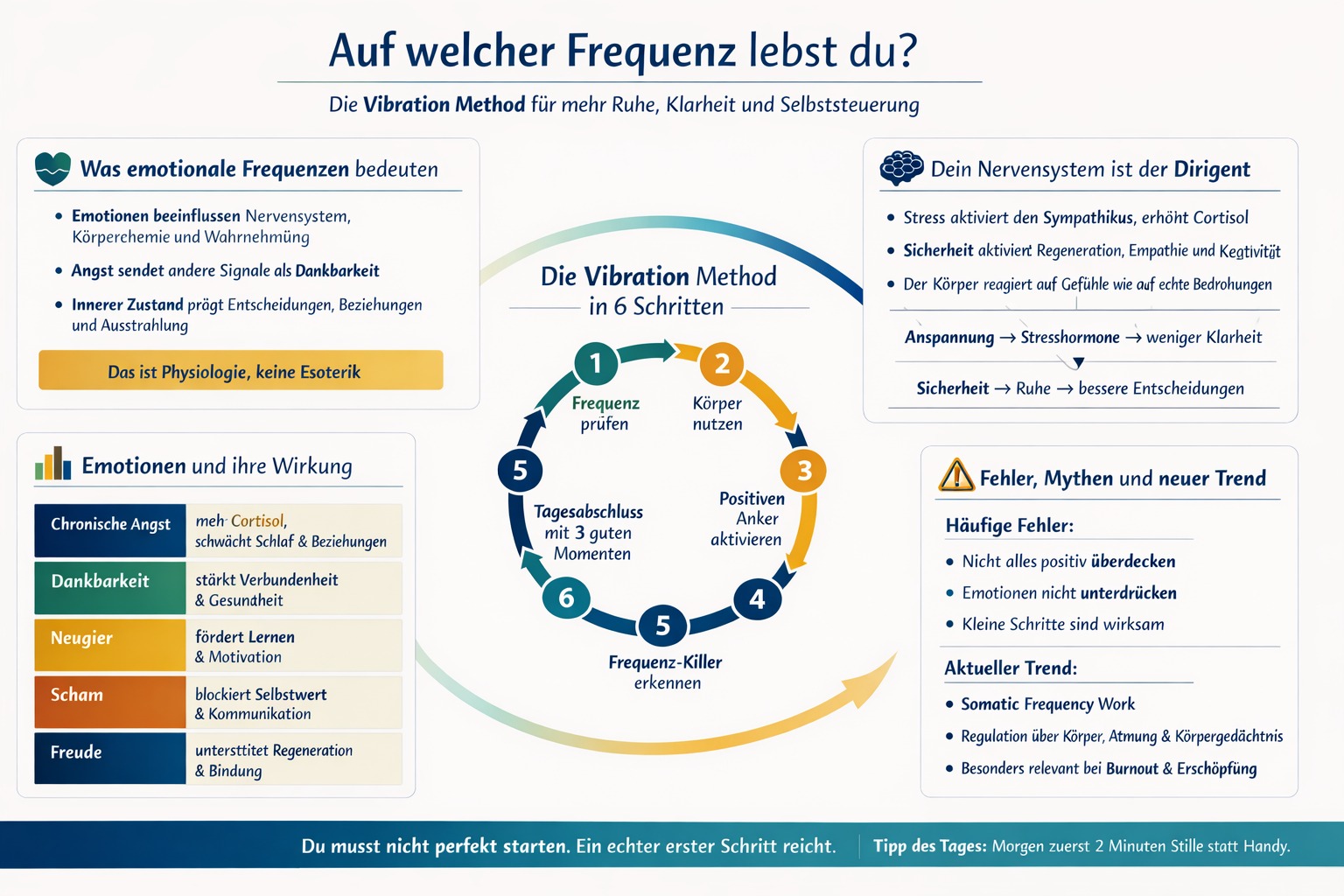 Infografik Schwingst du auf der Frequenz deines Lebens