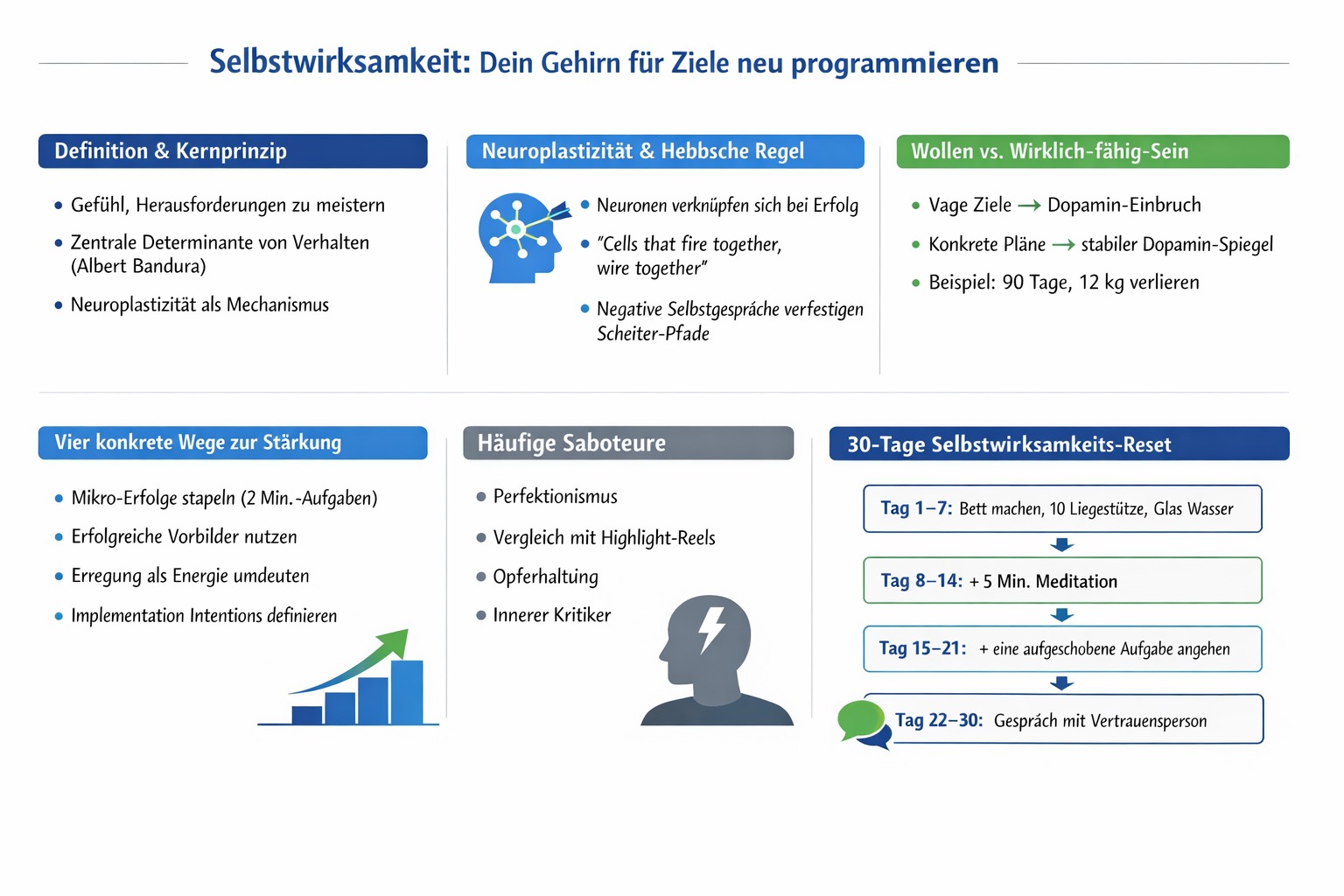 Infografik Selbstwirksamkeit Dein Gehirn für Ziele neu programmieren (2)