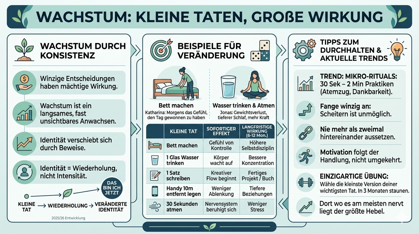 Infografik Wachstum Kleine Taten, große Wirkung
