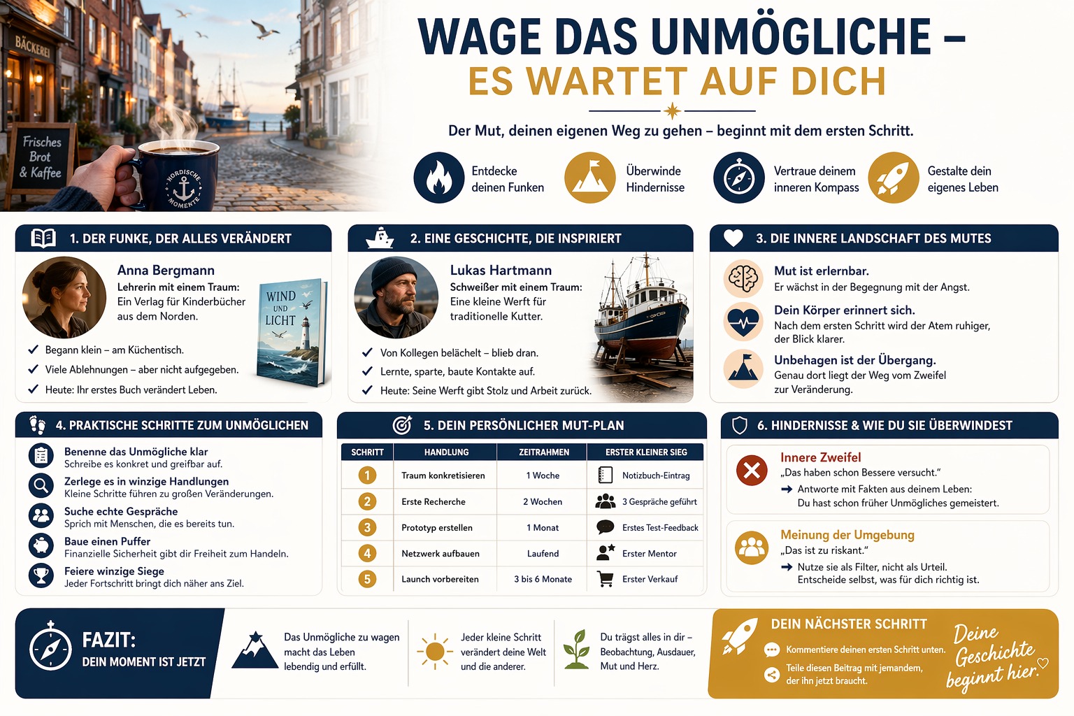 Infografik Wage das Unmögliche – es wartet auf dich 