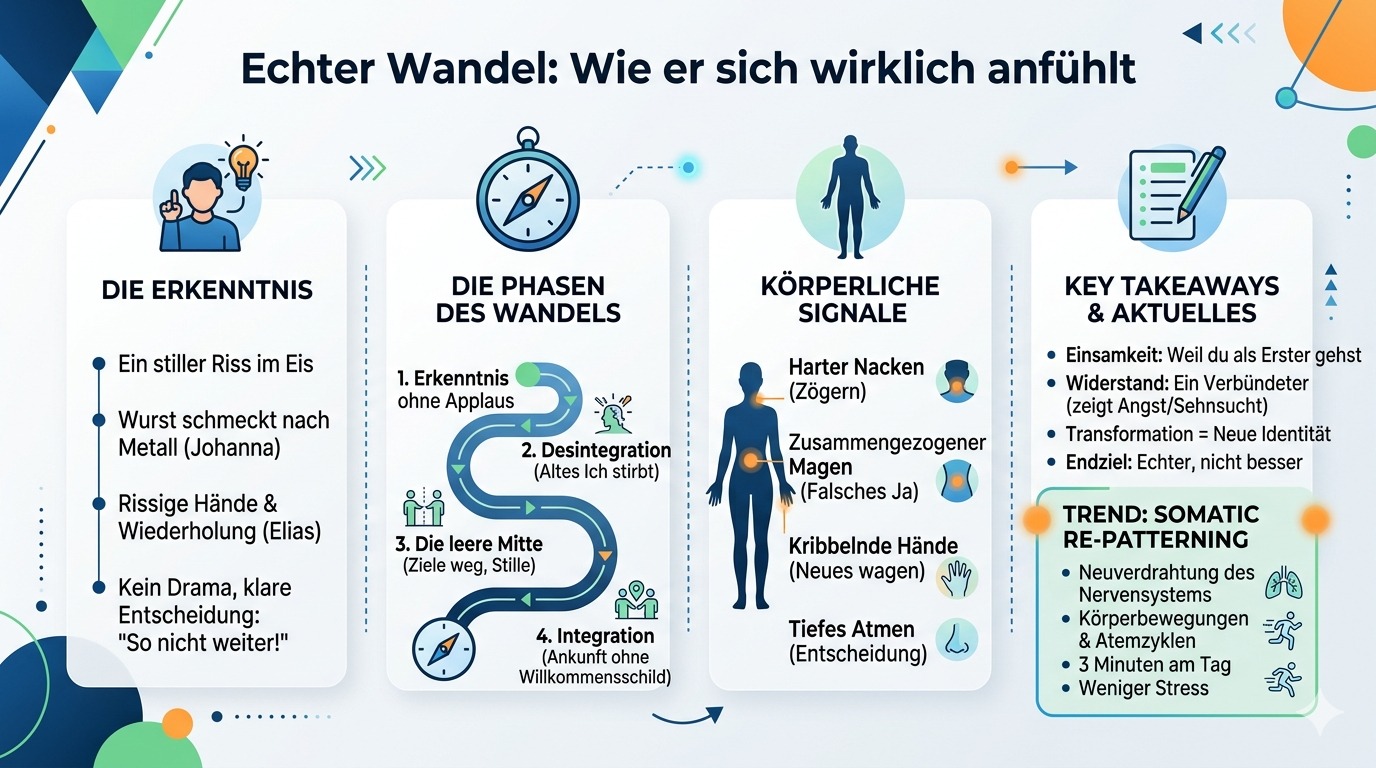Infografik Wandel, wie er sich wirklich anfühlt