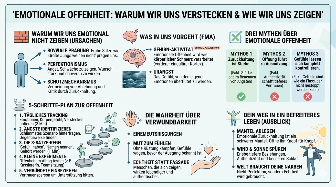 Infografik Warum du dich emotional oft nicht zeigst