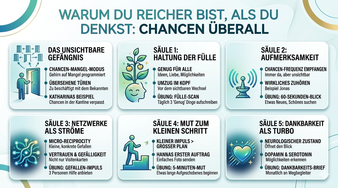 Infografik Warum du reicher bist, als du denkst – Chancen überall