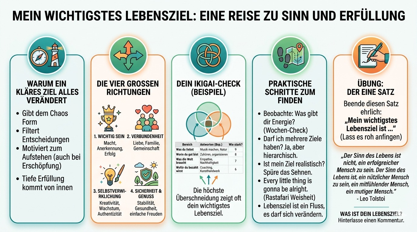 Infografik Was ist dein wichtigstes Lebensziel