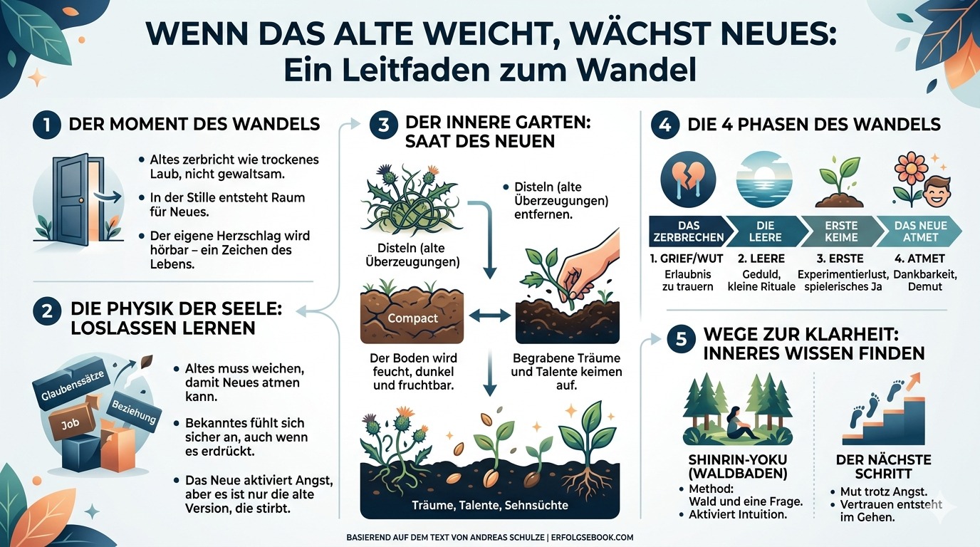 Infografik Wenn das Alte weicht, wächst Neues. Infografik Wenn das Alte weicht, wächst Neues.