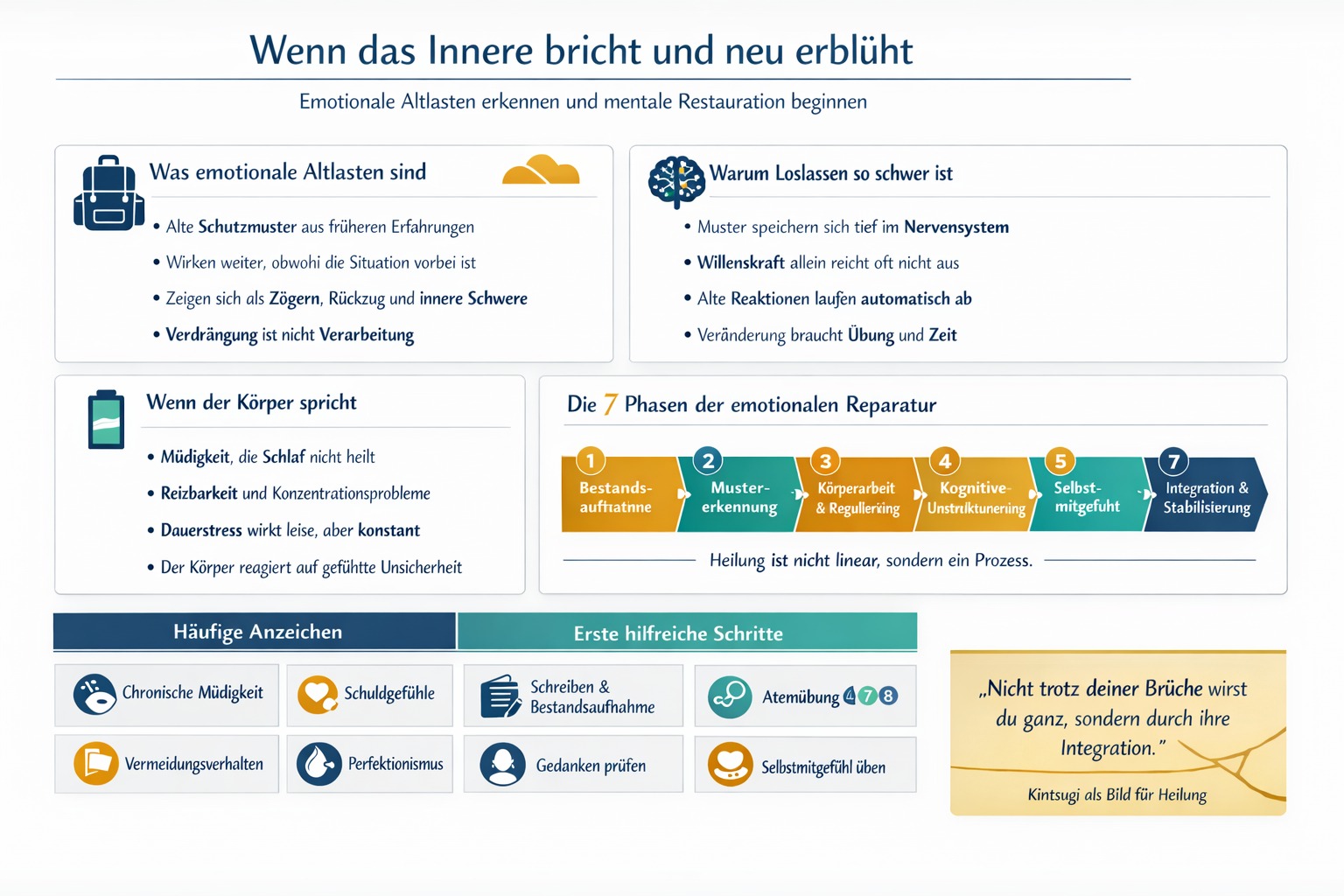 Infografik Wenn das Innere bricht und neu erblüht