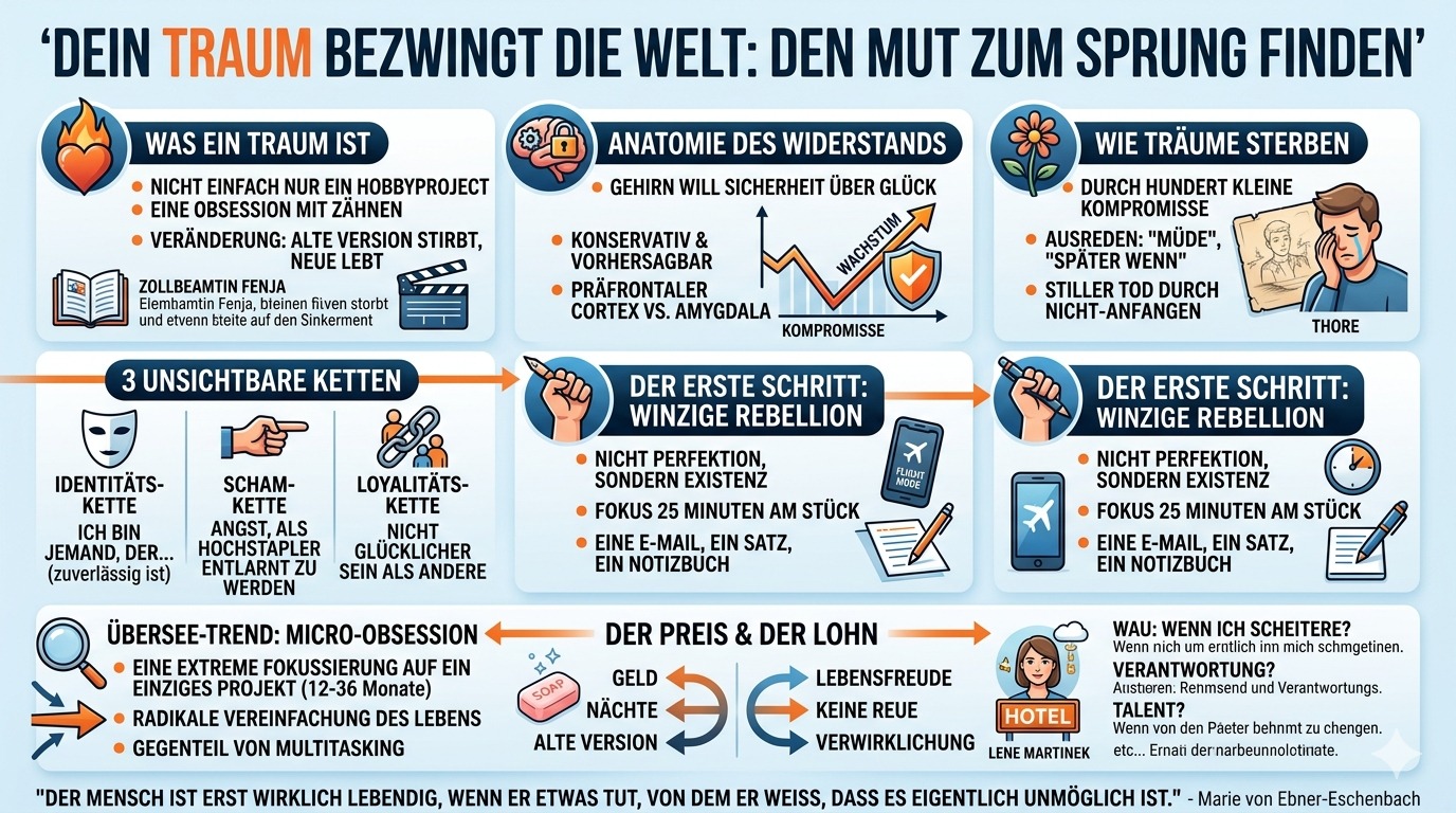 Infografik Wenn dein Traum die Welt bezwingt