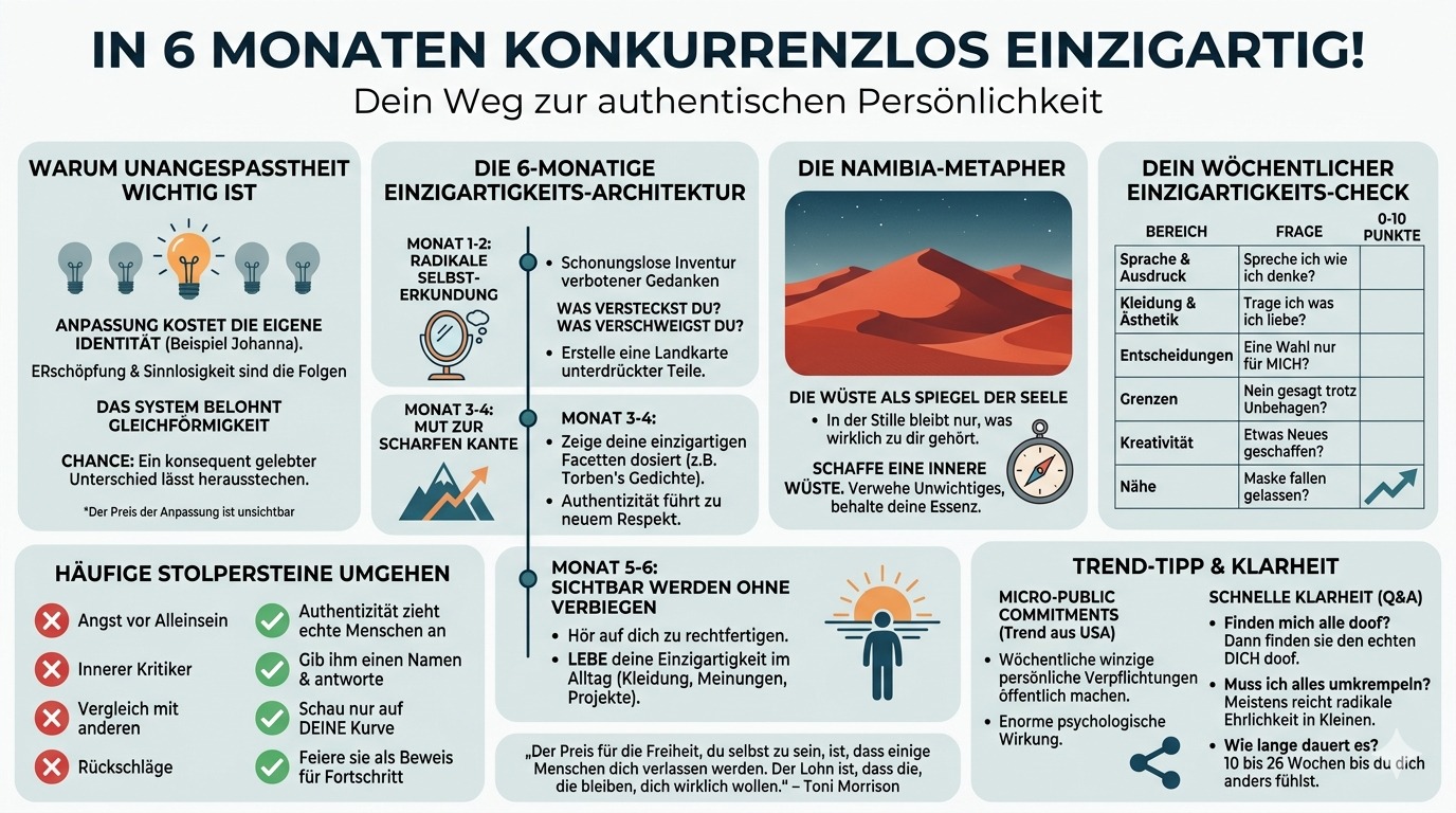 Infografik Werde in 6 Monaten konkurrenzlos einzigartig!