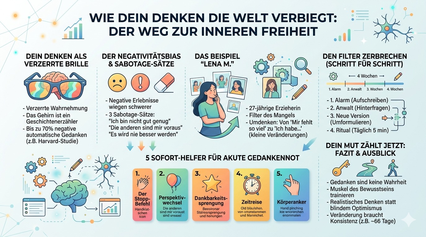 Infografik Wie dein Denken die Welt verbiegt