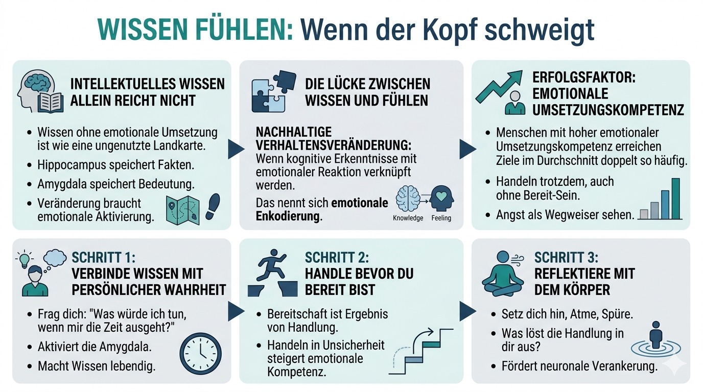 Infografik Wissen fühlen Wenn der Kopf schweigt
