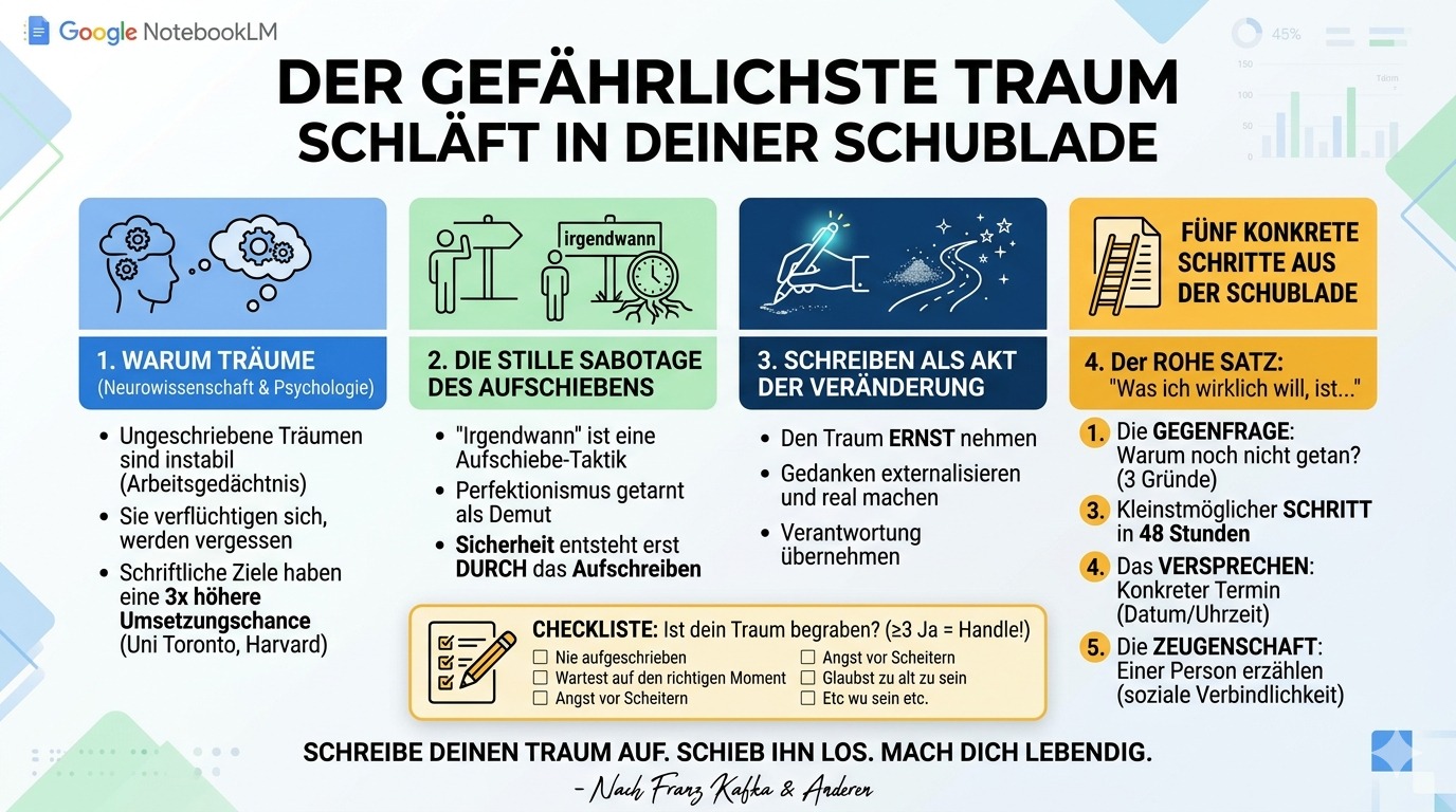 Ifografik Der gefährlichste Traum schläft in deiner Schublade