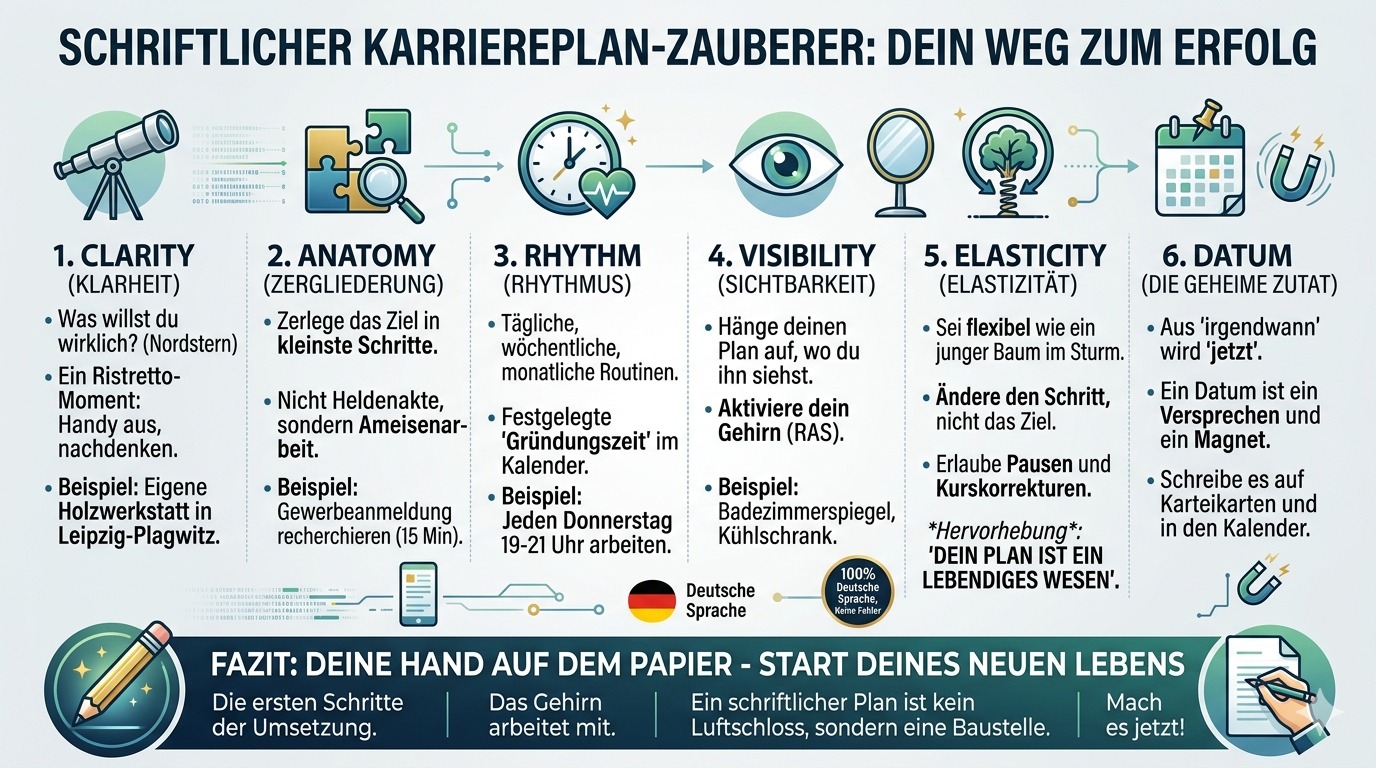 Ifografik Schriftlicher Karriereplan Zauberer!