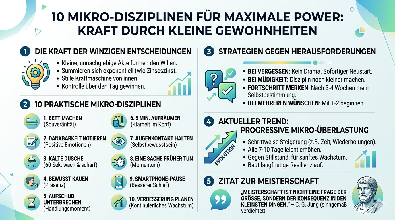Infografik 10 Mikro Disziplinen für maximale Power Infografik 10 Mikro Disziplinen für maximale Power