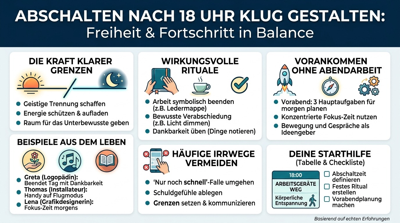 Infografik Abschalten nach 18 Uhr klug gestalten 