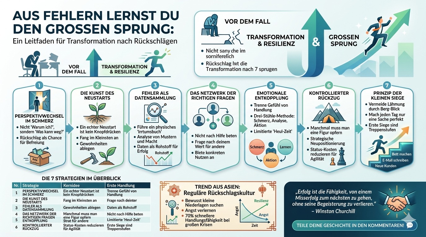 Infografik Aus Fehlern lernst du den großen Sprung