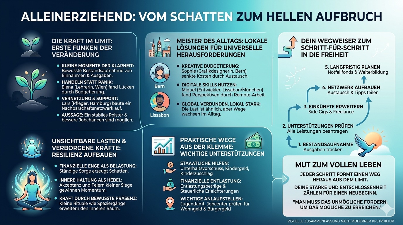 Infografik Aus dem Schatten zum hellen Aufbruch