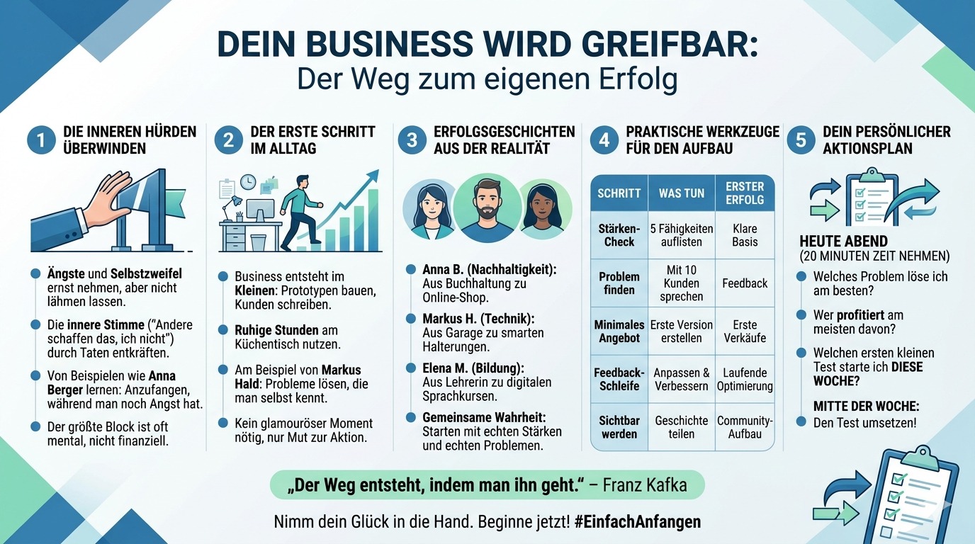 Infografik Dein Business wird greifbar heute
