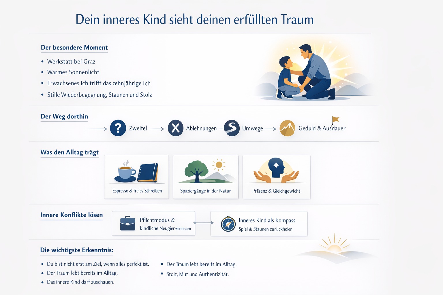 Infografik Dein Kind sieht den erfüllten Lebenstraum