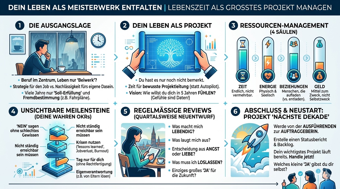 Infografik Dein Leben als Meisterwerk entfalten