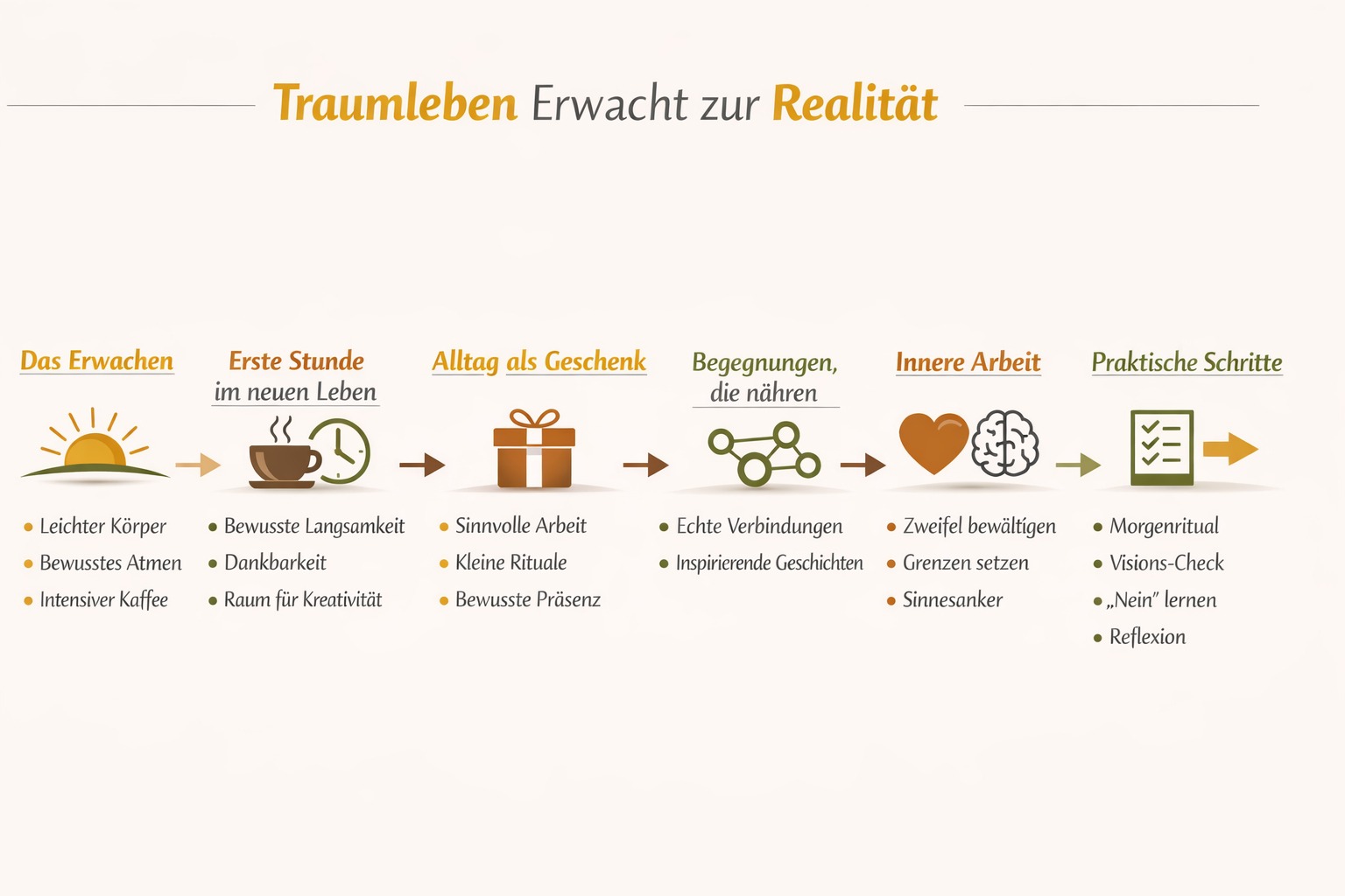 Infografik Dein Traumleben Erwacht Zur Realität