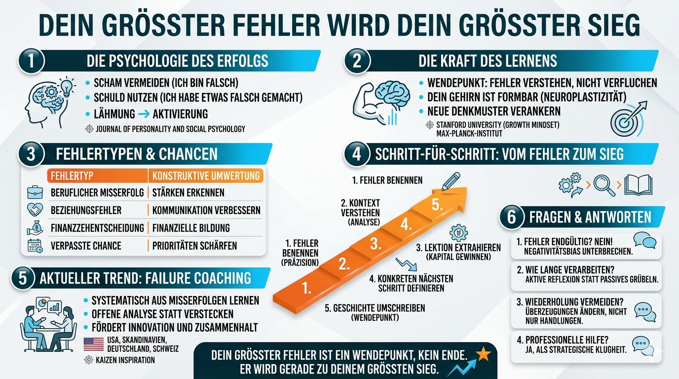 Infografik Dein größter Fehler wird dein größter Sieg