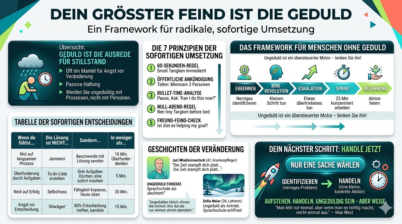 Infografik Dein größter Feind ist die Geduld