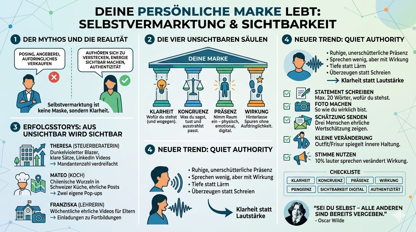 Infografik Deine Marke lebt Selbstvermarktung