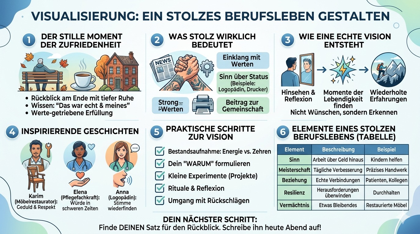 Infografik Deine Vision für ein stolzes Berufsleben