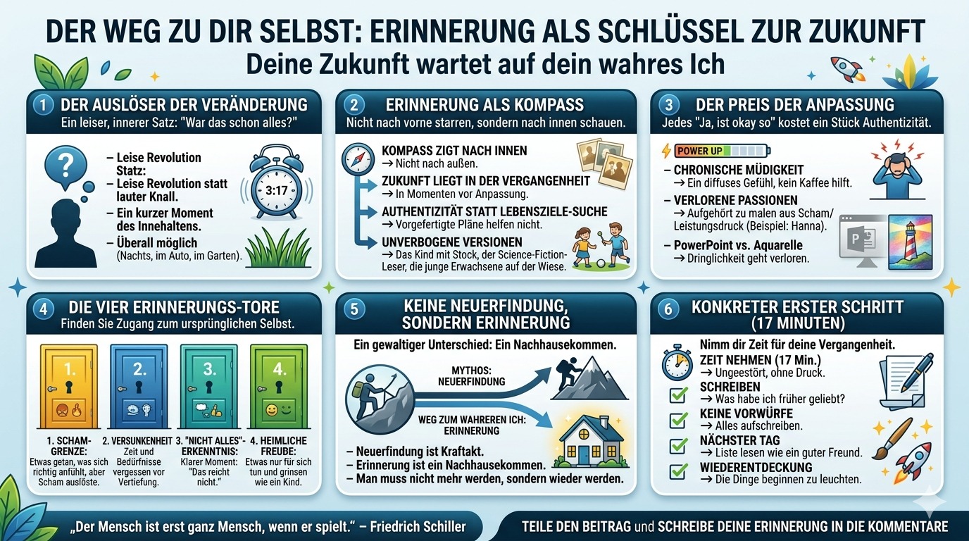 Infografik Deine Zukunft wartet auf dein wahres Ich
