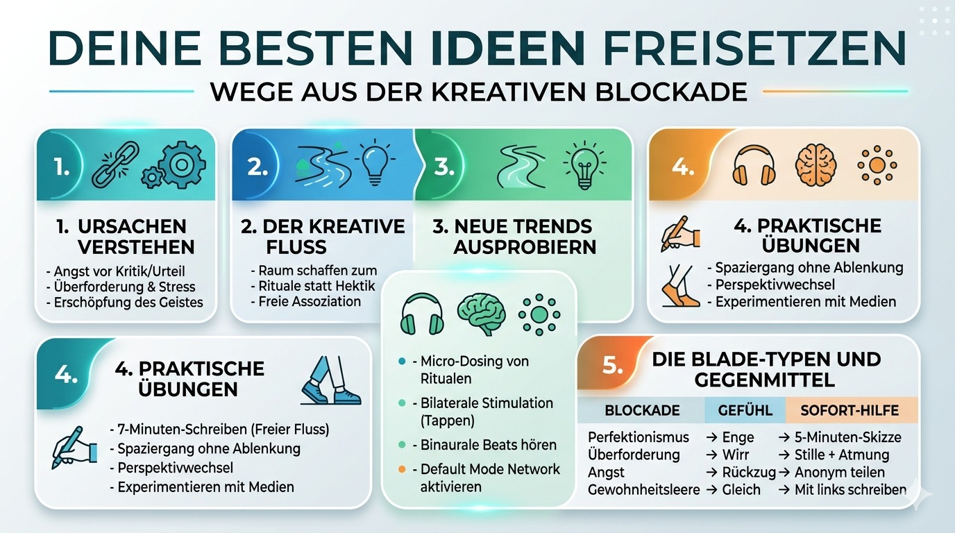 Infografik Deine besten Ideen freisetzen