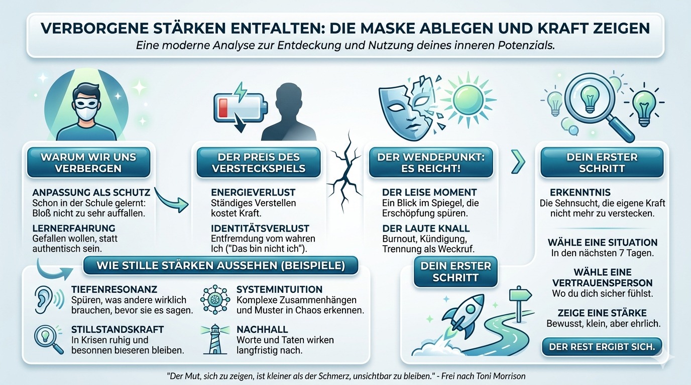 Infografik Deine verborgenen Stärken jetzt zeigen! Infografik Deine verborgenen Stärken jetzt zeigen!