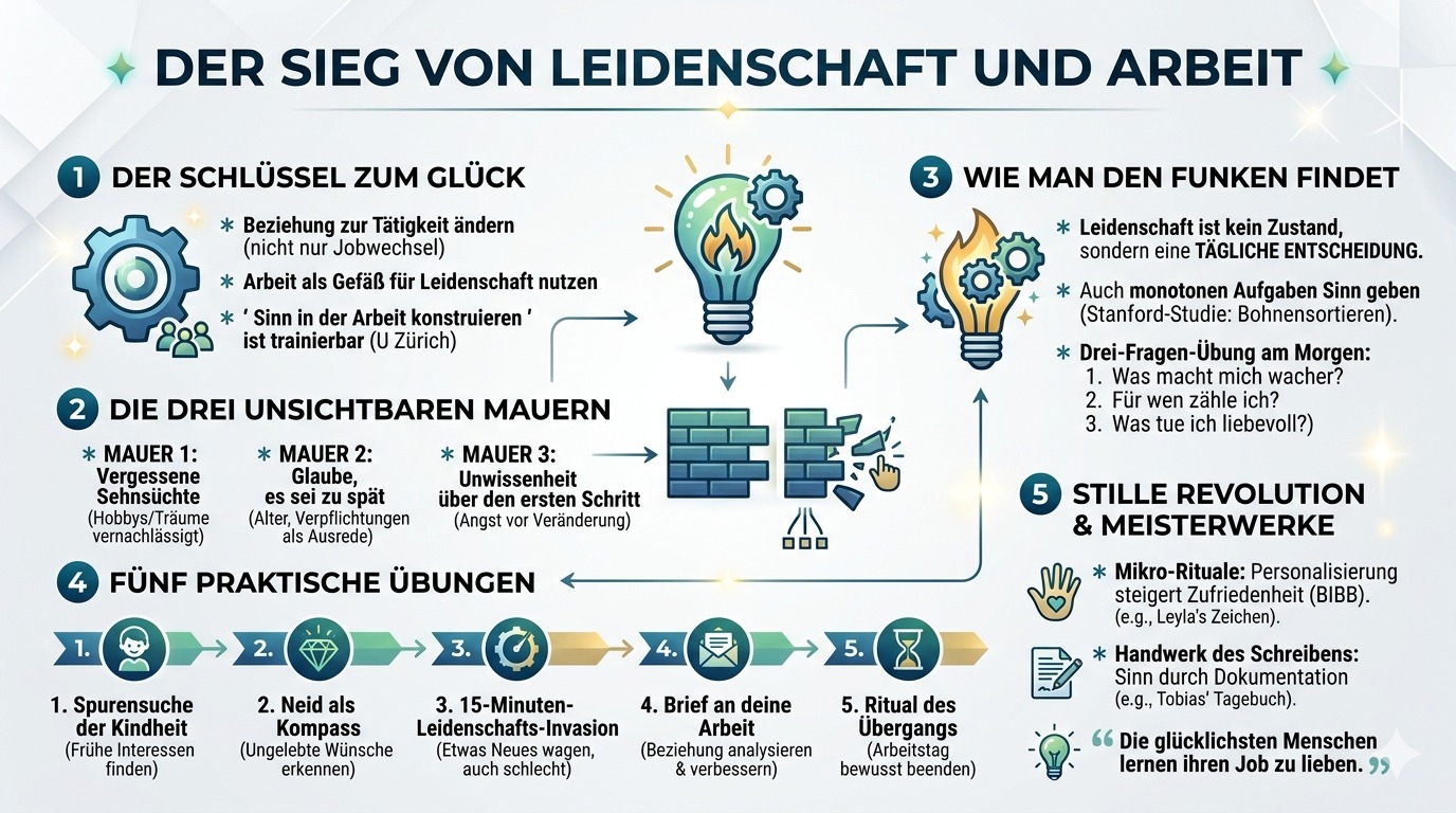 Infografik Der Sieg von Leidenschaft und Arbeit