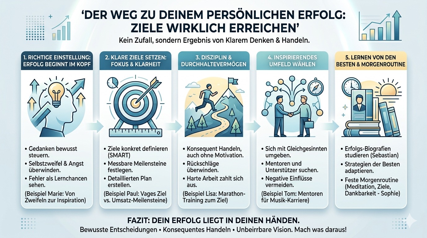 Infografik Der Weg zu deinem persönlichen Erfolg Infografik Der Weg zu deinem persönlichen Erfolg