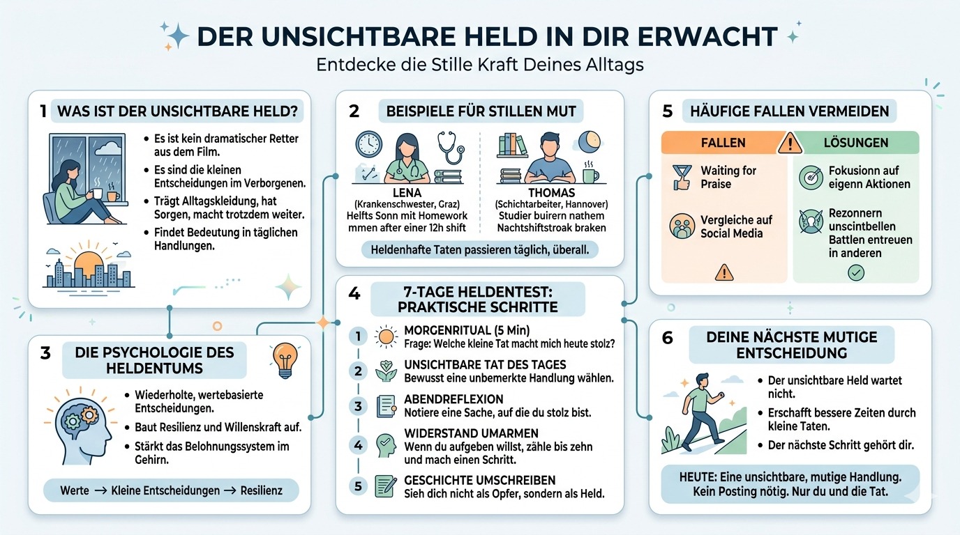 Infografik Der unsichtbare Held in dir erwacht 