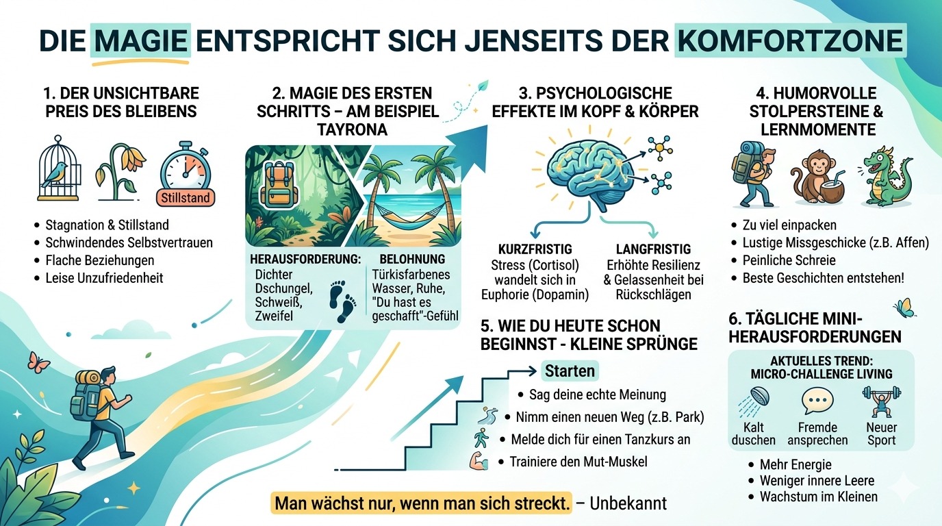 Infografik Die Magie entfacht sich jenseits der Komfortzone
