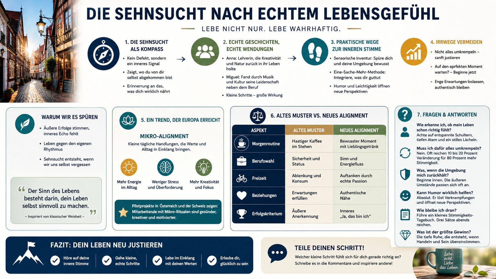 Infografik Die Sehnsucht nach echtem Lebensgefühl