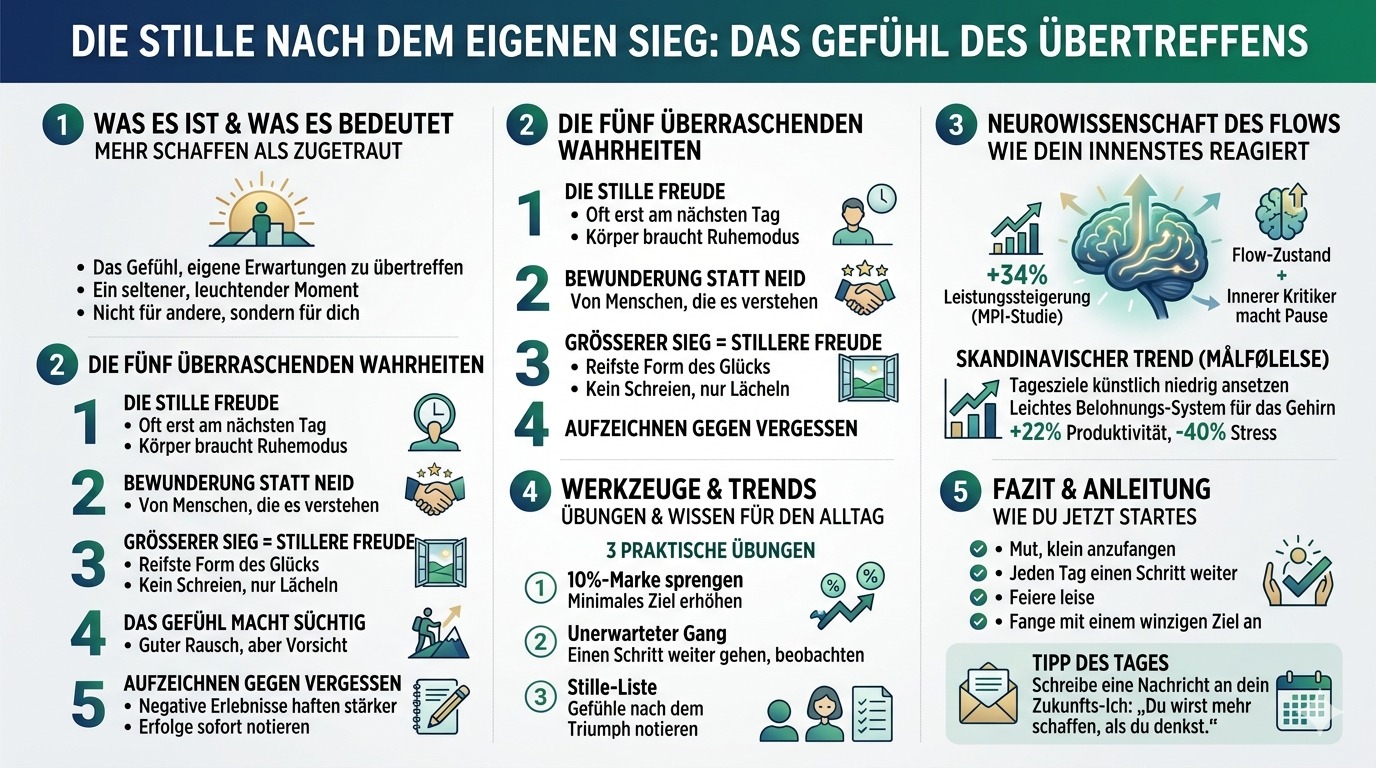 Infografik Die Stille nach dem eigenen Sieg Infografik Die Stille nach dem eigenen Sieg