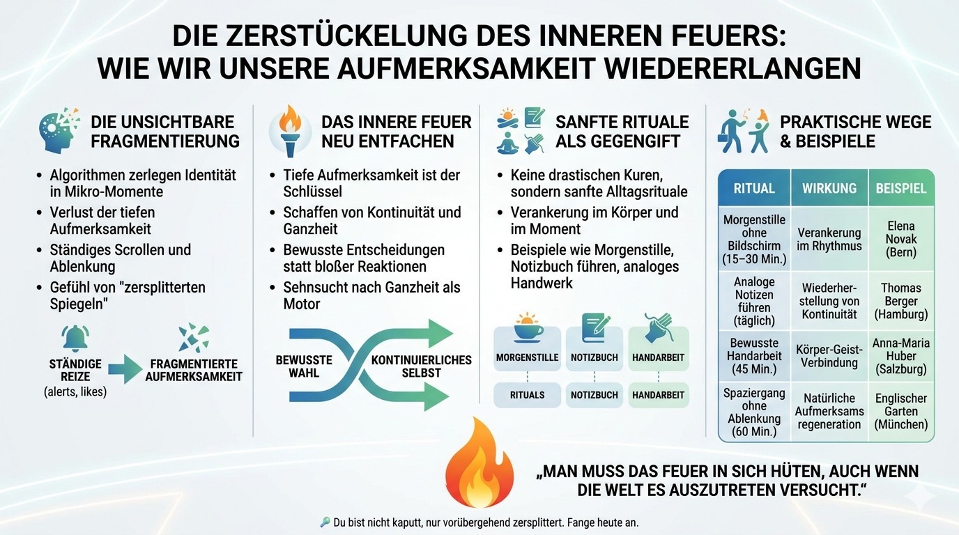 Infografik Die Zerstückelung des inneren Feuers