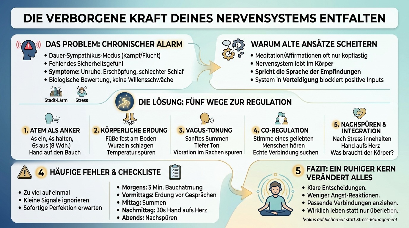 Infografik Die verborgene Kraft deines Nervensystems entfalten