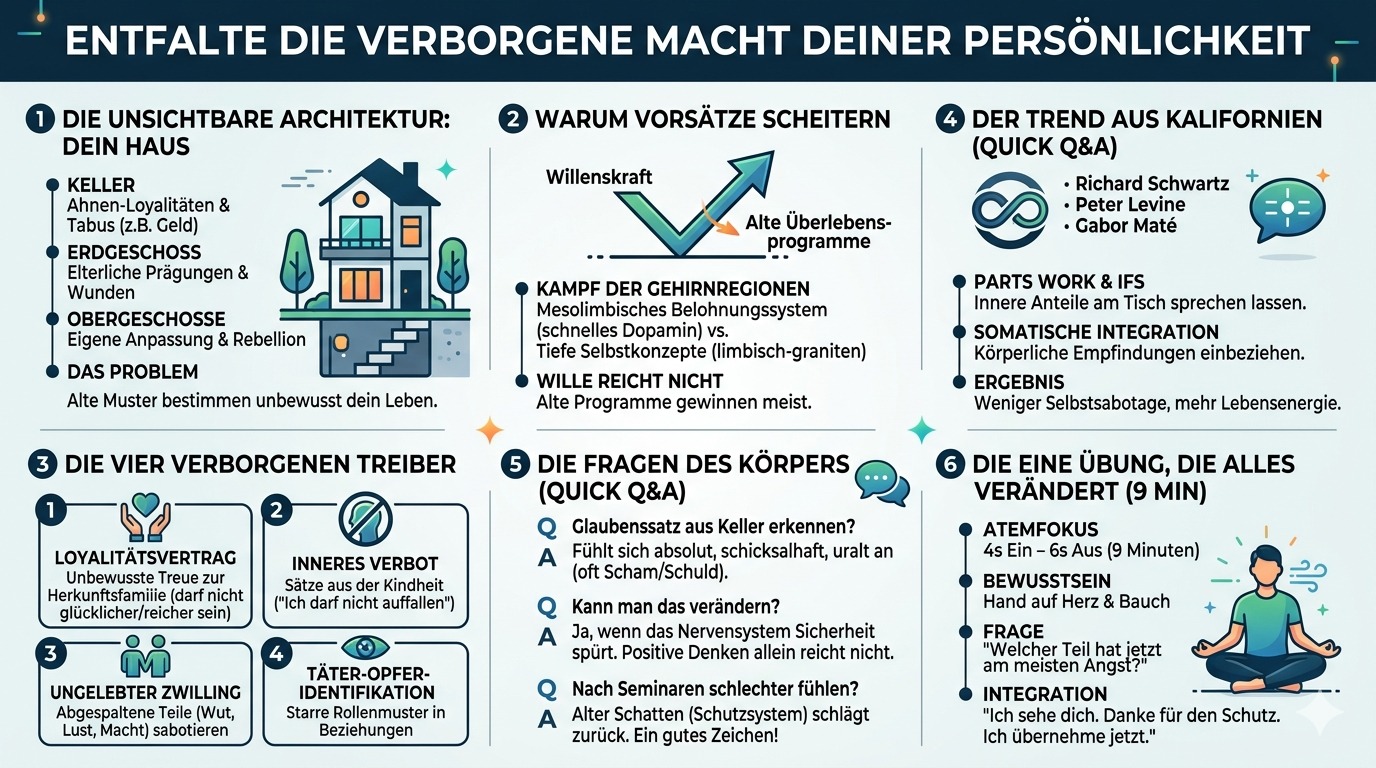 Infografik Die verborgene Macht deiner Persönlichkeit entfalten