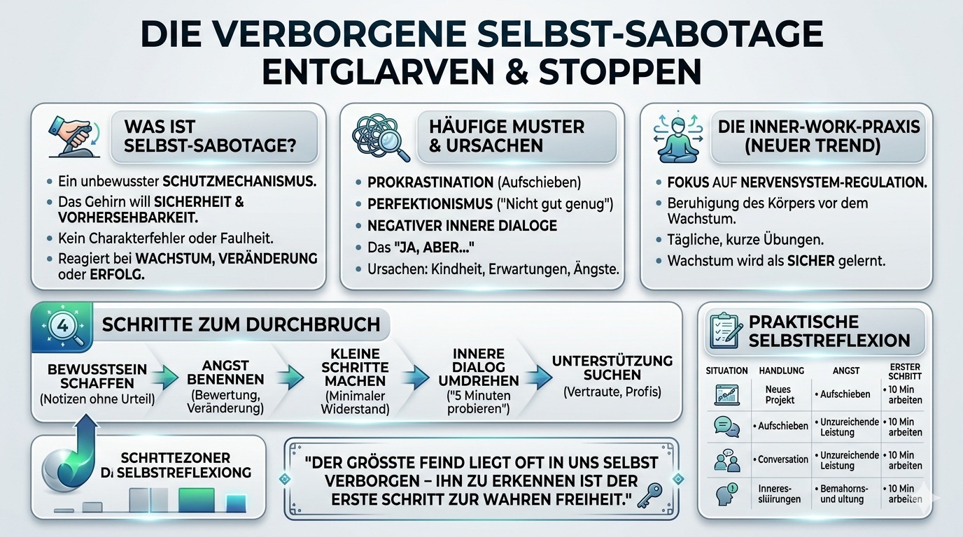 Infografik Die verborgene Sabotage in dir enttarnt