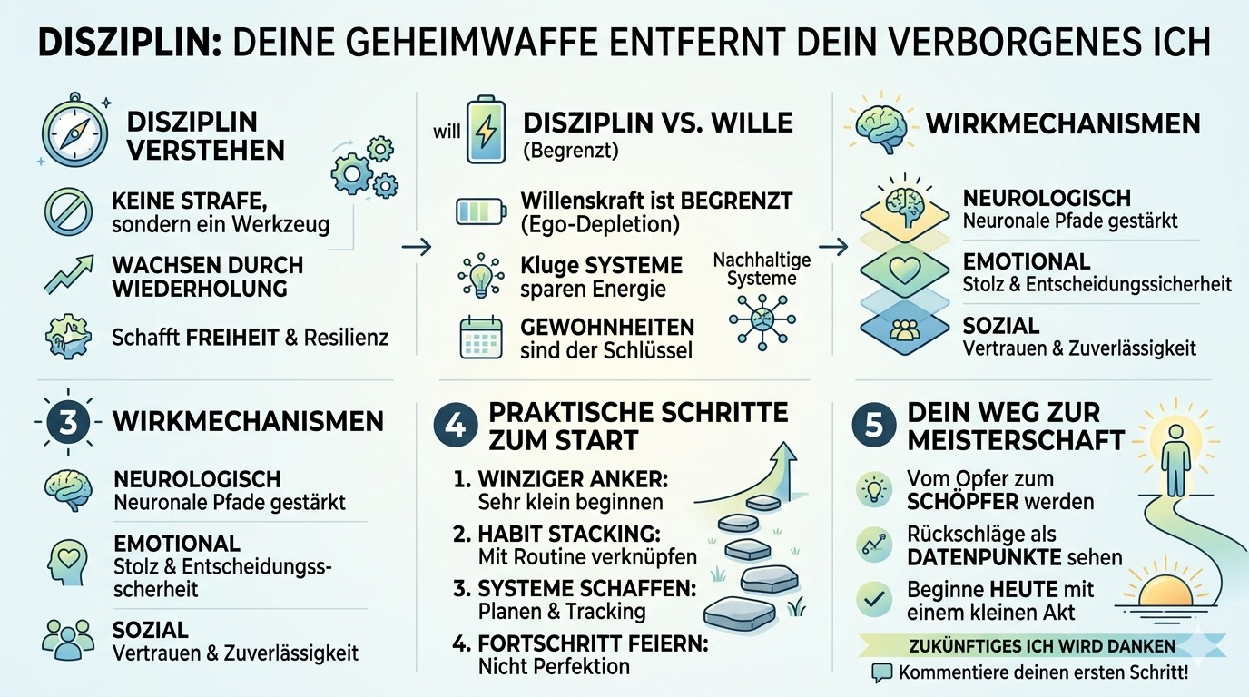 Infografik Disziplin Entfesselt Dein Verborgenes Ich